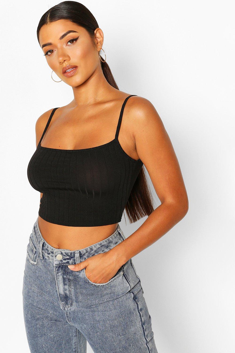 Jersey Strappy Crop Top
